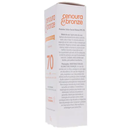 Protetor solar facial cenoura e bronze fps 70 50g 360-7