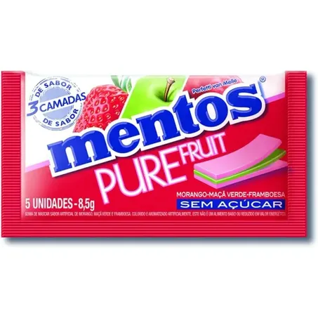 Goma mascar mentos tutti frutti 8,5g