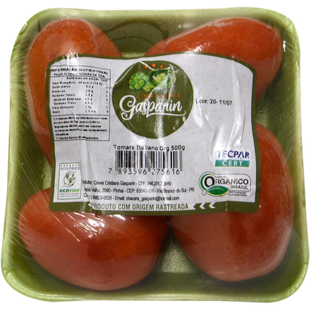 Tomate Italiano Gasparin 500g - Orgânico