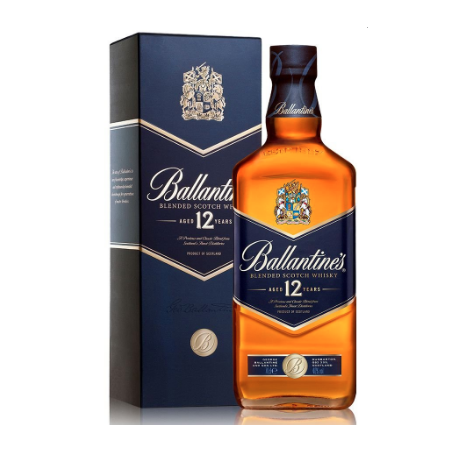 Whisky Ballantines 12 Anos Vidro 750ml 
 