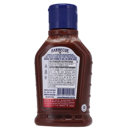 Molho Barbecue Hemmer Squeeze 330gr 360-19