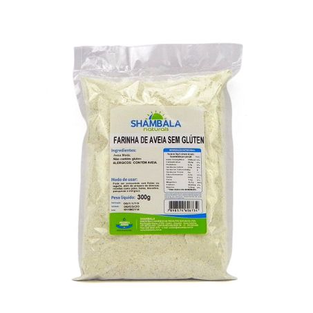 Farinha de aveia shambala sem glúten pacote 300g