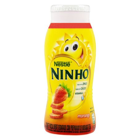 Iogurte parcialmente desnatado morango nestlé ninho