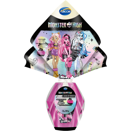 Ovo pascoa arcor 100g monster high