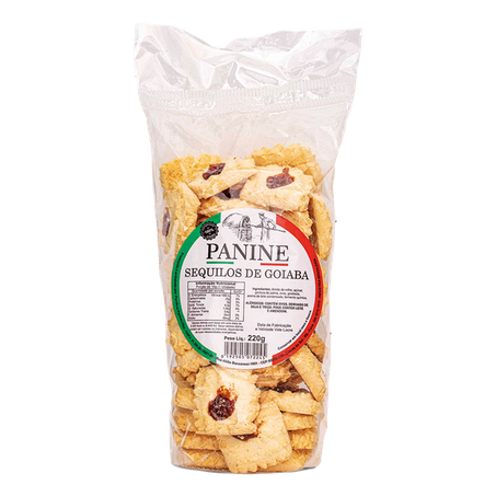 Bisc.panine 220gr sequilhos de goiaba