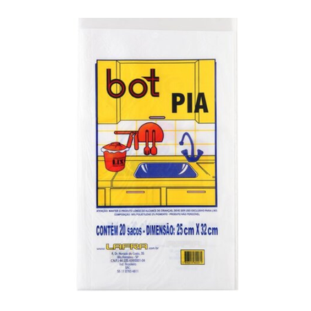 Saco P/Lixo Pia Bot C/20