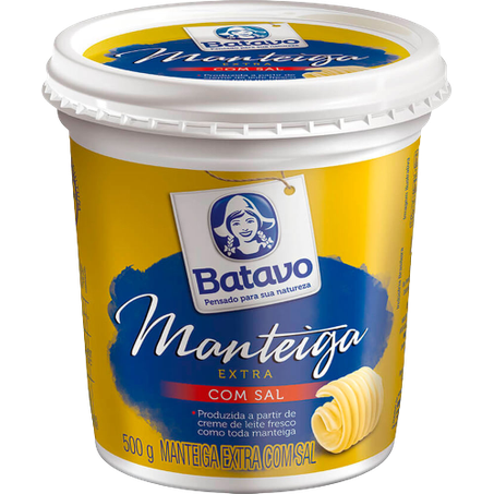 Manteiga batavo c/sal pote 500g