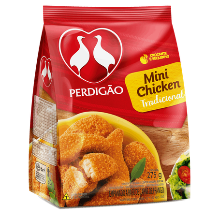 Mini chicken perdigão tradicional frango pacote 275g