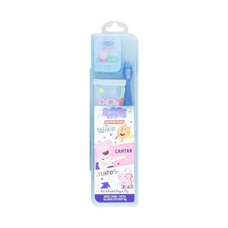 Esc Dental Clean Peppa Pig Macia C/Estojo+fio Dental