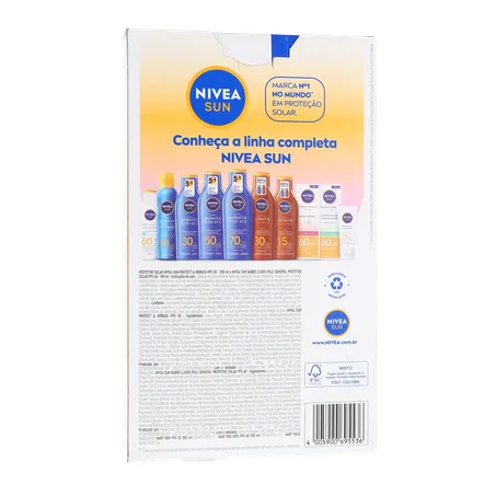PROTETOR SOLAR NIVEA FPS 50 200ML GRÁTIS KIDS FPS 60 100ML 360-17