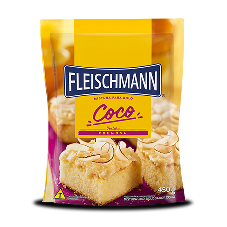 Mistura para bolo fleischmann 390g coco cremoso