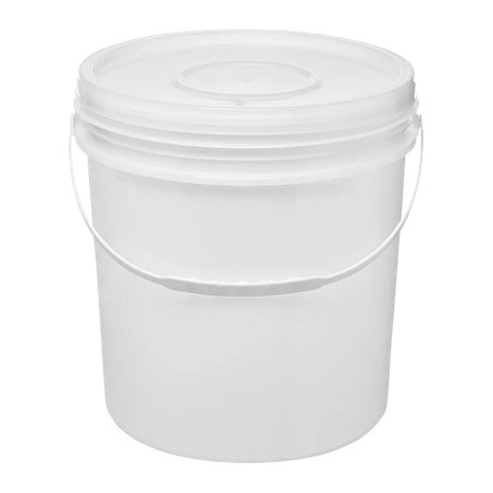 BALDE PLASTICO BRANCO C/TAMPA CARRARO 18 L        
