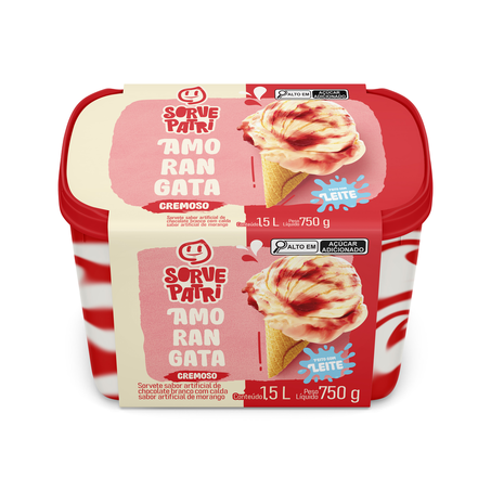 SORVETE SORVEPATRI 1.5L AMORANGATA