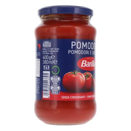 MOLHO TOMATE BARILLA POMODORO E DATTERINI 400G 360-31