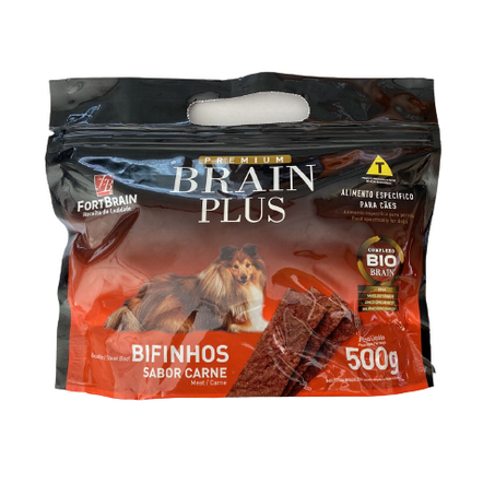 BIFINHO BRAIN PLUS DOG SABOR CARNE 500G