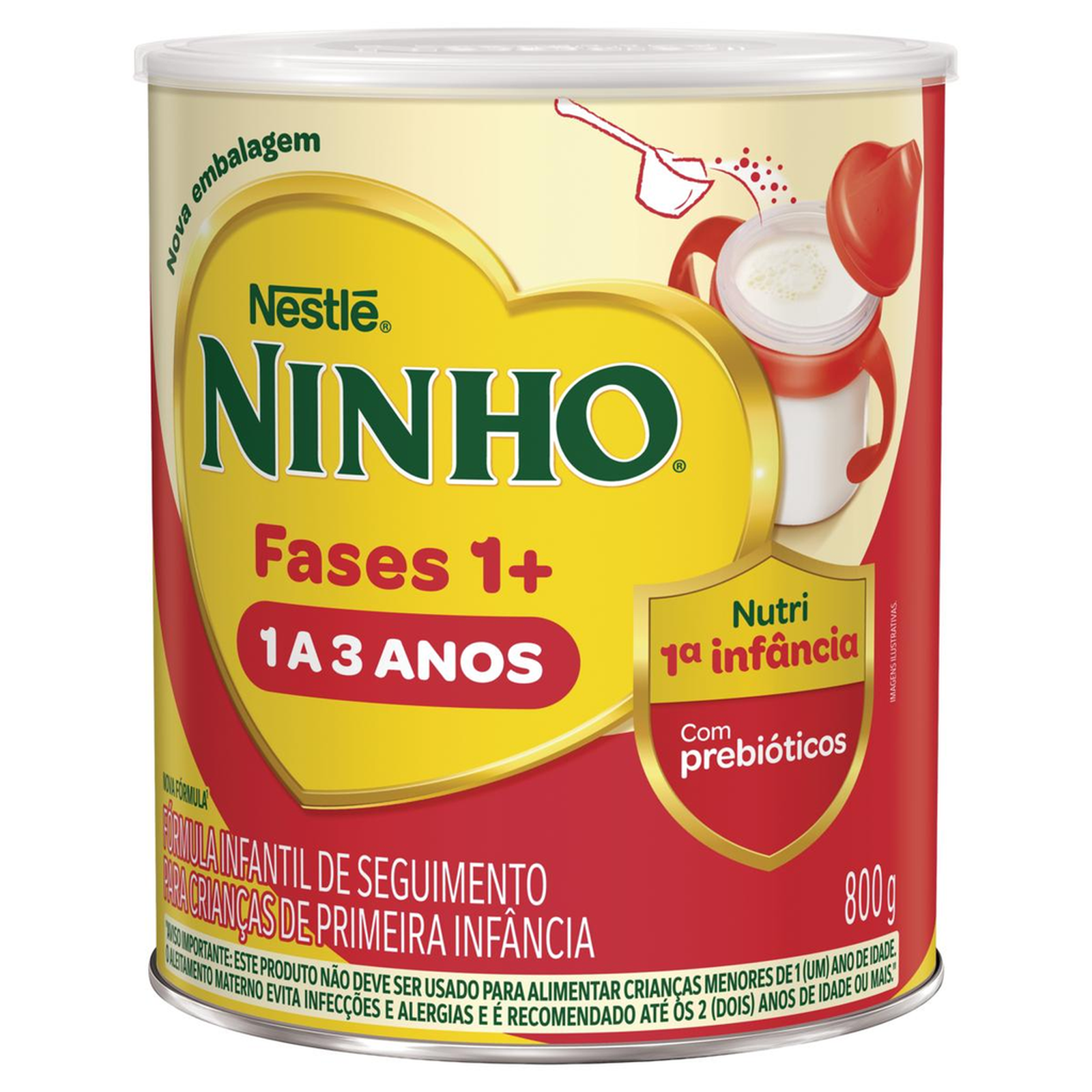 Composto Lácteo Ninho 800g - Fases 1+ - Lata
