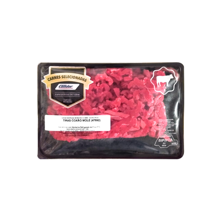 Tiras de Coxão Mole Bovino Reserva Resfriado Kg