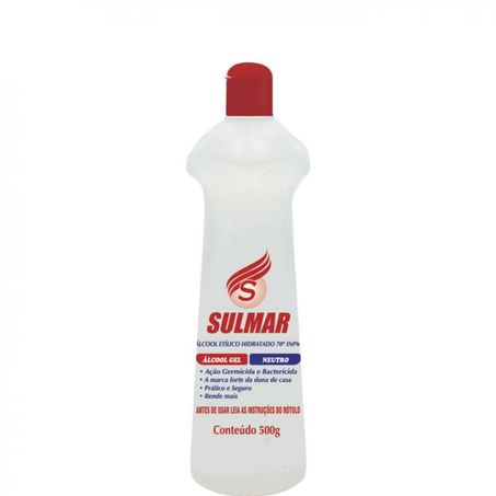 ALCOOL GEL SULMAR 70 LIMPEZA GERAL 500ML