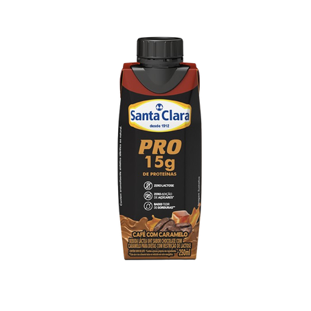 BEBIDA LACTEA PRO CAFE C/CARAMEL SANTA CLARA 250ML