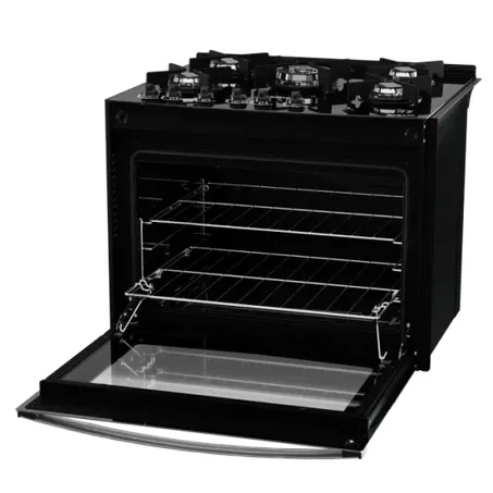 ATLAS FOGAO A GAS 5Q GLASS PRETO EMBUTIR 300000466 360-3