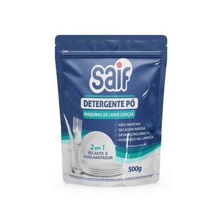 DETERGENTE EM PO SAIF MAQUINA LAVA LOUCA 500G