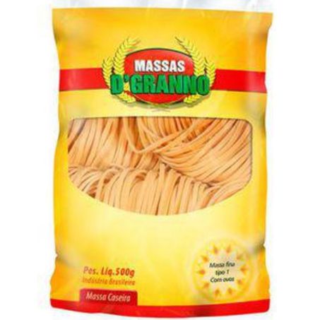Massa caseira dgranno n3 grossa bandeja 500g