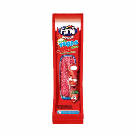 Bala fini 17g tubes cítrico morango