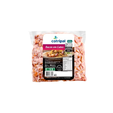 BACON EM CUBOS COTRIPAL 400 G                     