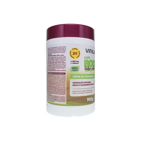 Creme de Tratamento 2 Em 1 Vinilady Boom Hidra e Vitaminado 900g 360-30