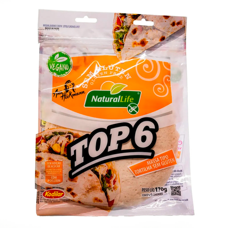 TOP6 170G MASSA TIPO TORTILHA SEM GLÚTEN