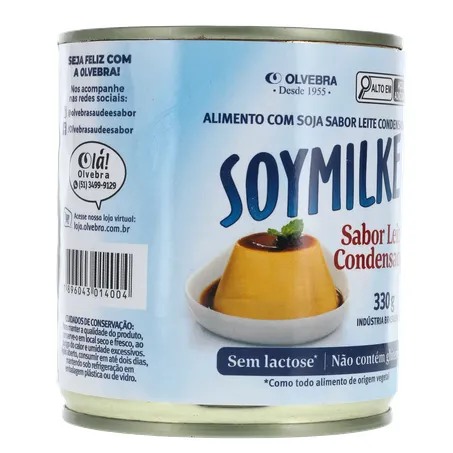 Alimento À Base de Soja Soymilke Sabor Leite Condensado Sem Lactose Lata 330gr 360-32