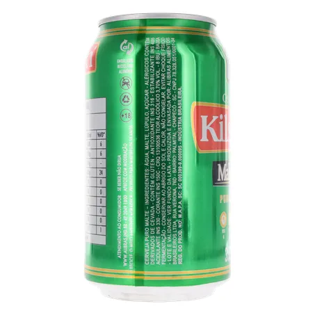 CERVEJA KILSEN MALZBIER PURO MALTE LATA 350ML 360-28