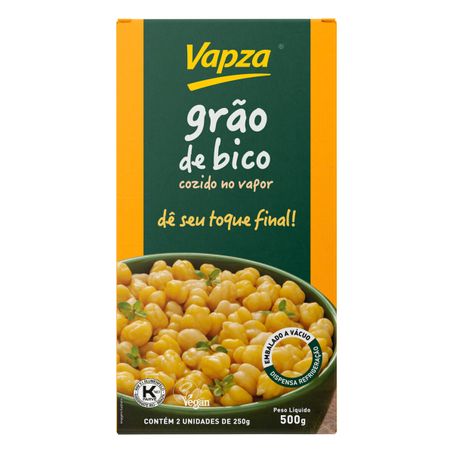 GRÃO-DE-BICO COZIDO NO VAPOR VAPZA