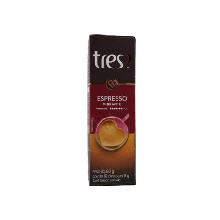 Cápsula 3 Corações Espresso Vibrant C/10 80g 360-29