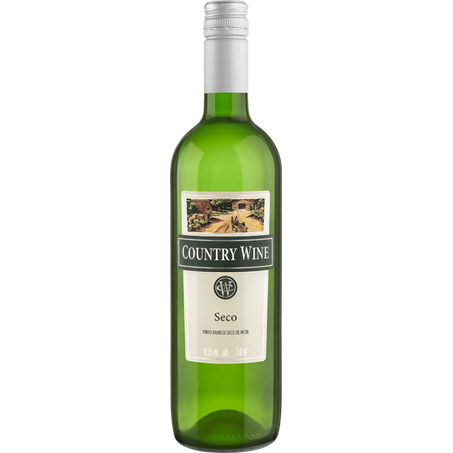 Vinho country wine 750ml branco seco