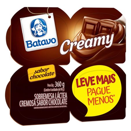 Sobremesa batavo creamy 360g cho l+p- bj
