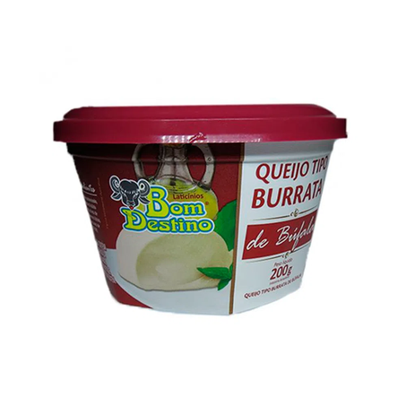 Queijo de Búfala Bom Destino Burrata Embalagem 200G