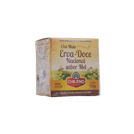 Chá Chileno Erva-Doce-Nacional e Mel Caixa com 10un - 10gr 360-26