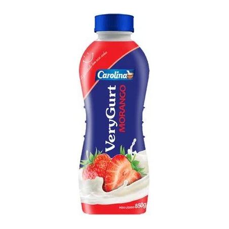 Iogurte Carolina Very Gurt Morango Garrafa 850G