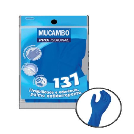 Luvas mucambo profissional azul g