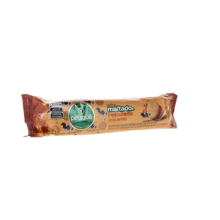 Biscoito Recheado Piraquê Maltado Leite Doce Leite 85g 360-33