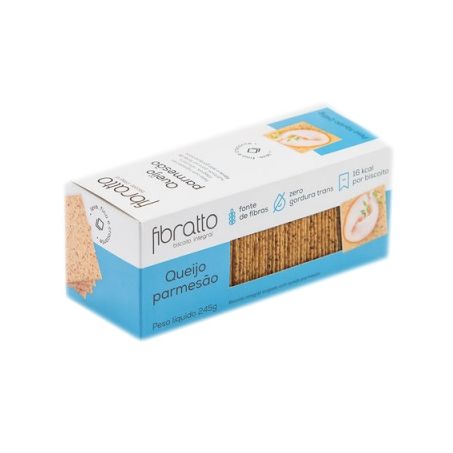 BISCOITO FIBRATTO INTEGRAL 245G PARMESAO