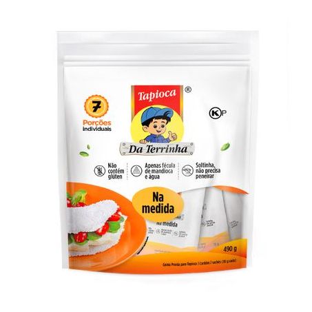 Tapioca Da Terrinha Com 7 Saches 490g