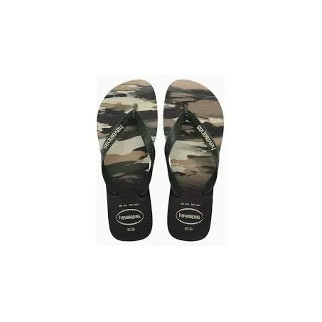 Chinelo hav top camu preto/verde oliva 4