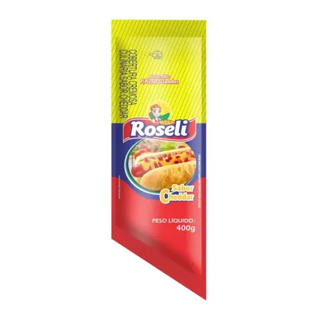 Cobertura Roseli Bisnaga cheddar 400g
