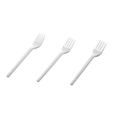 Garfo plast regina cristal refeicao c/10