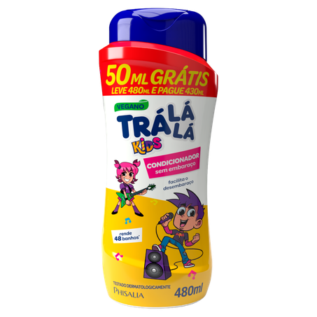Condicionador Trá Lá Lá Kids Sem Embaraço Leve mais por menos 480ml