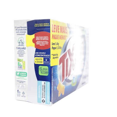 LAVA ROUPAS TIXAN YPE PRIMAVERA GRÁTIS 80G 1,6KG  360-49