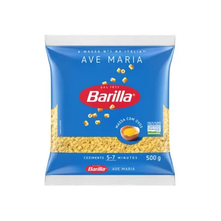 Massa com ovos ave maria barilla 500g