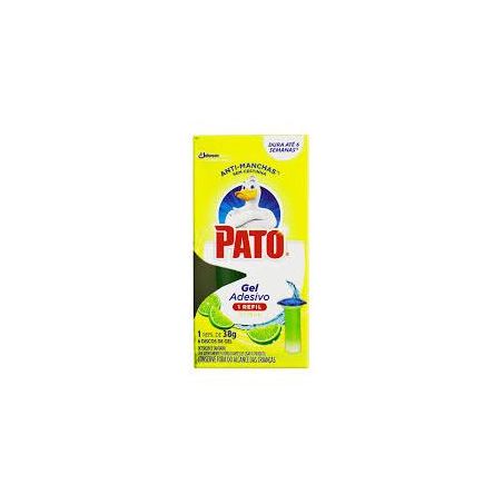 Detergente Sanitário Pato Gel Adesivo Citrus Caixa com 1un - 38gr - Refil